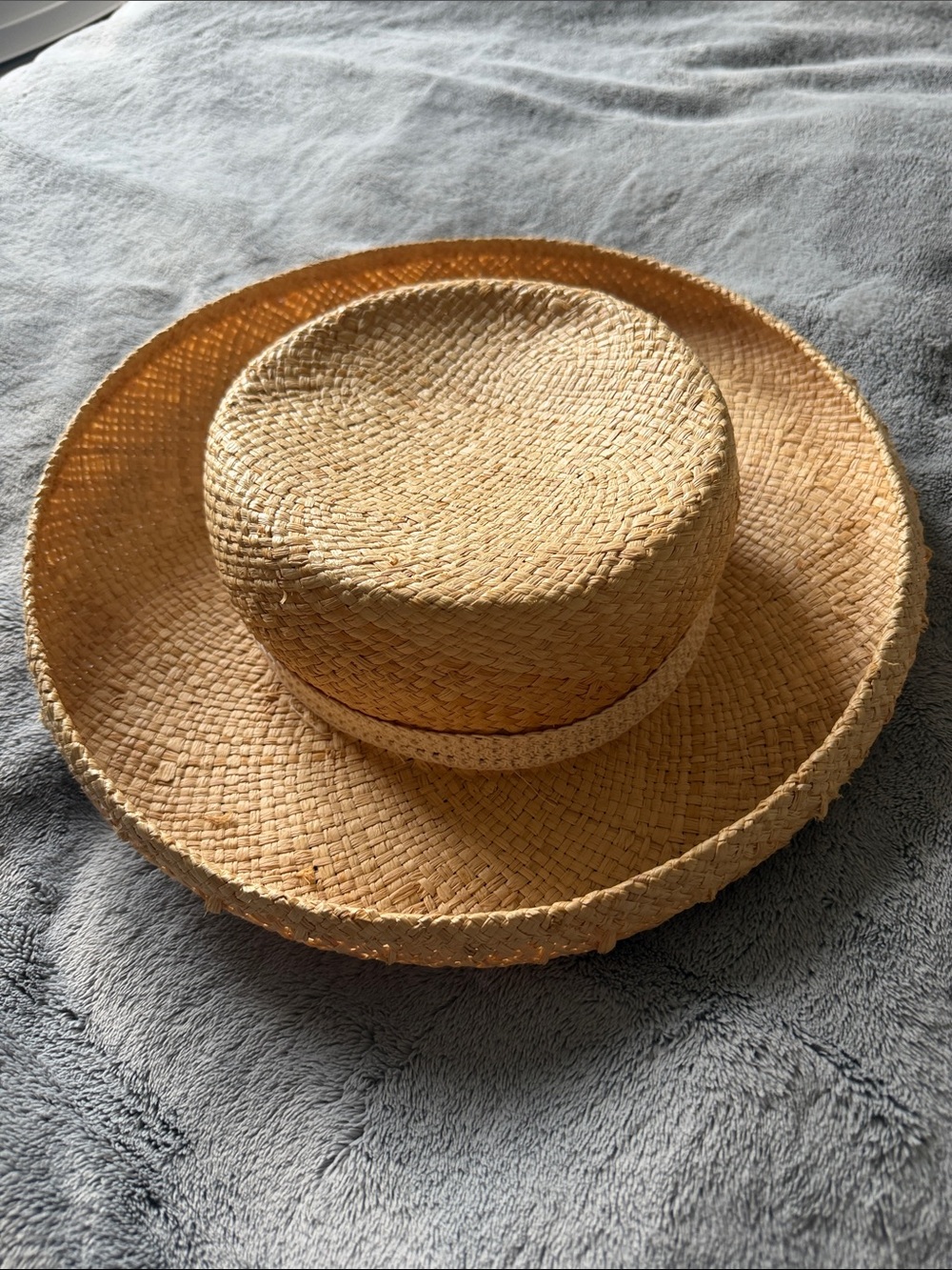 Nine & Co. Woven Straw Sun Hat - Tan